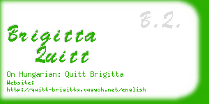 brigitta quitt business card